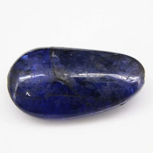 12.80 Ct Natural Blue Tanzanite Cabochon Tumbled Certified Collectible Gemstone - Picture 1 of 4