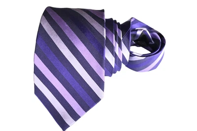 CORBATA HOMBRE ÁGUILA MORADA/RAYAS ANCHO: 3,50" LARGO: 59" Foto 1 de 3
