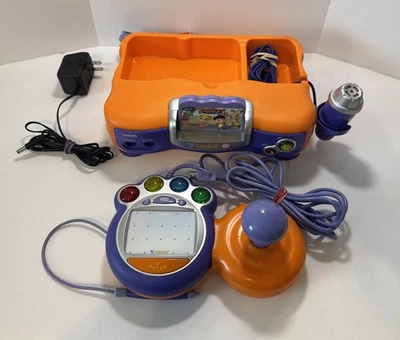 VTech V Smile Kids TV Learning System Console w/ Mic, Controller & Game (Tested) - Image 1 of 4