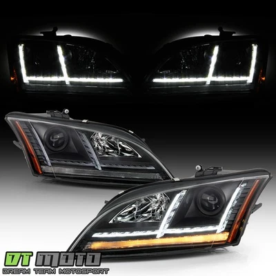 2008-2014 Audi TT [HID/Xenon w/AFS] LED DRL Sequential Turn Projector Headlights - Image 1 of 4