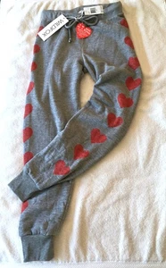 NEW Wildfox Sweatpants Joggers Pants Red Heart Side Leg Drawstring NWT sz S $124 - Picture 1 of 9