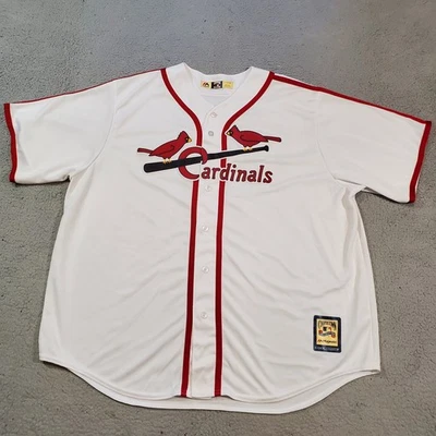 St Louis Cardinals Jersey Mens 3XL XXXL Stan Musial Sewn Cooperstown Cool Base - Image 1 of 4