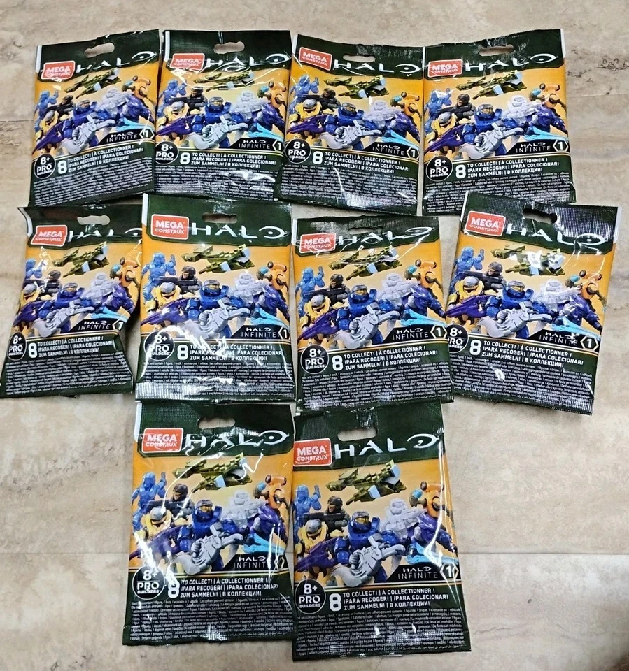 Mega Construx Halo Infinite Series 1 Blind Bag -Lot Of 10 - Image 1 of 2