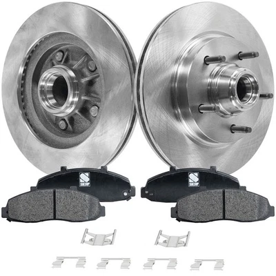Kit de rotor y pastillas de freno de disco para Ford F-150 1997-1999 delantero 12,13 pulgadas F65Z2001AA Foto 1 de 4