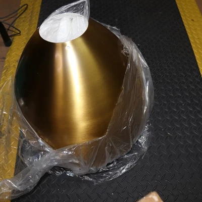 Brynne 14-Watt Integrated LED Burnished Brass Pendant - Image 1 of 4