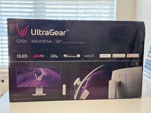 LG UltraGear 34GX90SA-W 34" 21:9 UltraWide QHD 240Hz Curved OLED HDR Gaming Moni - Picture 1 of 1