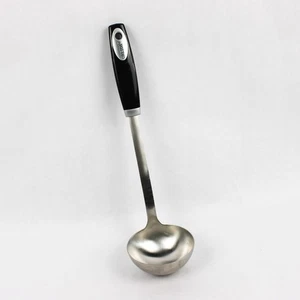 Onieda Stainless Steel Ladle Black Handle 12" - Picture 1 of 5