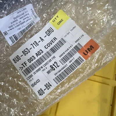 Moldura de apertura de rueda original Audi 8U0-853-718-A-GRU Foto 1 de 4