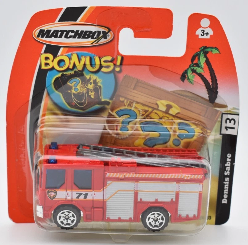 Matchbox Superfast #13 Dennis Sabre Fire Engine rosso. MBX 2005. blister corto - Immagine 1 di 1