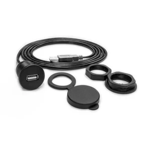 Wet Sounds WWX-USB-MF-6FT Flush Mount USB with 6 ft Extension Cable & cover - Picture 1 of 2