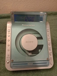 Sony Dream Machine Blue ICF-CD855V CD Player Alarm Clock Radio - Tested Working! - Picture 1 of 15