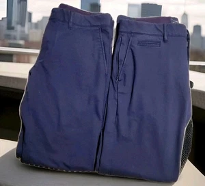 J.Crew Lot Of 2 Tech Pants 28 x 30 484 Slim Fit Mid Weight Straight Leg Navy  - Picture 1 of 5