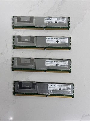 Crucial 8GB 4x2GB ct25672af667.m18fg0d6 240 Pin DDR2 Server Memory - Image 1 of 4