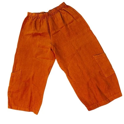 Bryn Walker NUEVO CON ETIQUETAS Lino Brillante PANTALONES CASBAH Pantalón de Bolsillo TALLA XL Grande Foto 1 de 2