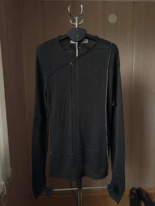 SUDADERA ISABEL BENENATO ITALIA 100% LINO ASIMÉTRICA MANGA LARGA TÚNICA TALLA L - Imagen 1 de 17