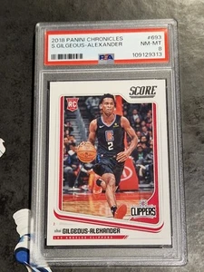 2018-19 Panini Chronicles Shai Gilgeous Alexander RC PSA8 Los Angeles Clippers - Bild 1 von 1