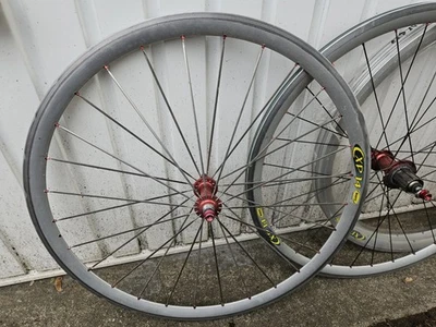 Mavic CXP 14 Laufradsatz 26" 650c Tune Naben Rennrad Triathlon Vintage - Bild 1 von 4