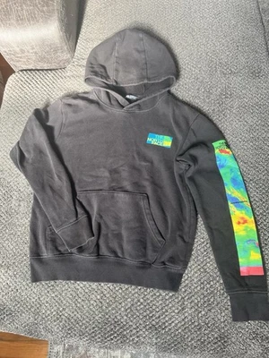 The North Face 连帽衫青少年男孩大号 12 黑色叶绿素露营羊毛 — 第 1/4 张图片