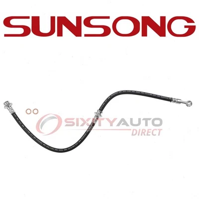 Sunsong Rear Right Brake Hydraulic Hose for 1996-2001 Infiniti I30 - Hoses ze Foto 1 de 4