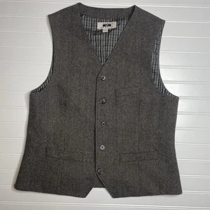 Joseph Abboud Tweed Weste mittelgrau Weste Wollmischung gefüttert - Bild 1 von 6