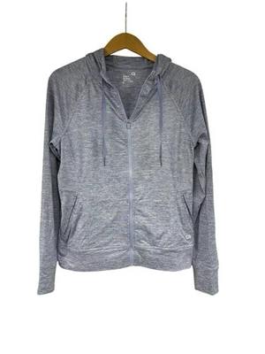 Chaqueta activa Gapfit púrpura jaspeado cremallera completa tecnología cepillada para mujer pequeña Foto 1 de 4