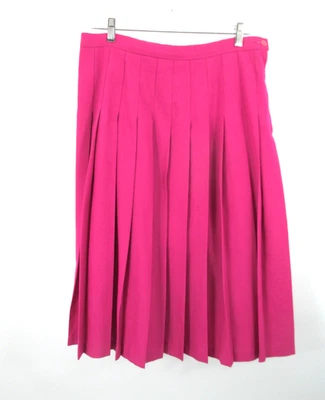 DE COLECCIÓN PENDLETON Sophisticates Maxi Falda Plisada Línea A Mujer 14 Rosa Dinero Antiguo Foto 1 de 4