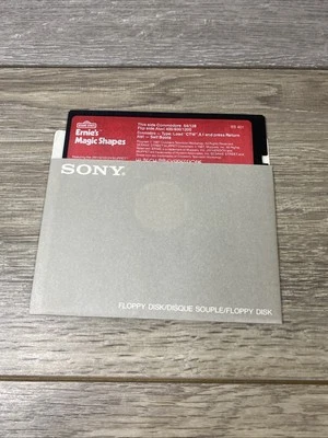 SESAME STREET ERNIE'S MAGIC SHAPES Atari 400/800/C64/128 Video Game Disk - Image 1 of 4