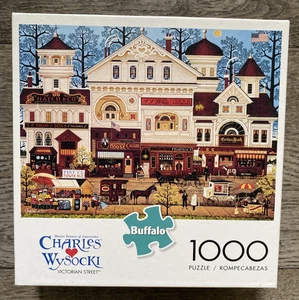 Buffalo Charles Wysocki Victorian Street 1000 Piece Puzzle New Sealed - Picture 1 of 7