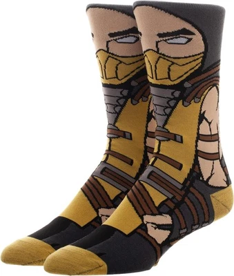 Mortal Kombat Scorpion 360 Character Crew Socks - Image 1 of 2