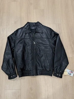 Chaqueta Bomber De Colección Wilson Cuero Thinsulate Cuero Genuino Talla M NUEVA CON ETIQUETAS RARA Foto 1 de 4