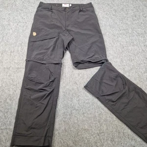 Pantalones Fjallraven Mujer W33 L30 Gris Daloa Cremallera Pantalones Senderismo Trek EU 42 - Imagen 1 de 13
