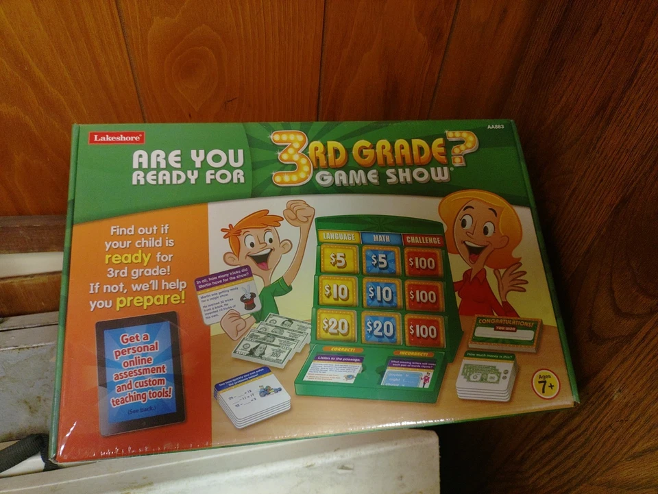 LakeShore Are You Ready For 3rd Grade Game Show Ages 7+ New Sealed - Image 1 of 1