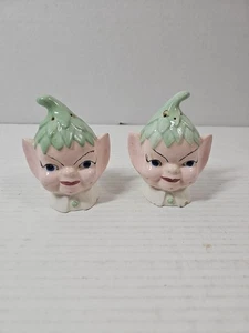 Vintage Pixie Elfe Salz und Pfefferstreuer Posten # 1010 - Bild 1 von 13