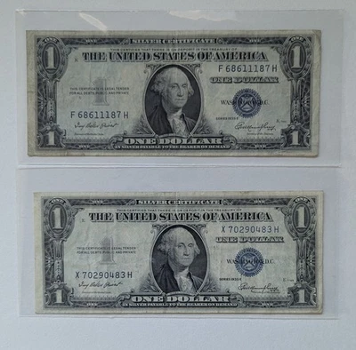 US One Dollar, 1935-E, $1 Silver Certificates, No Motto - Image 1 of 2