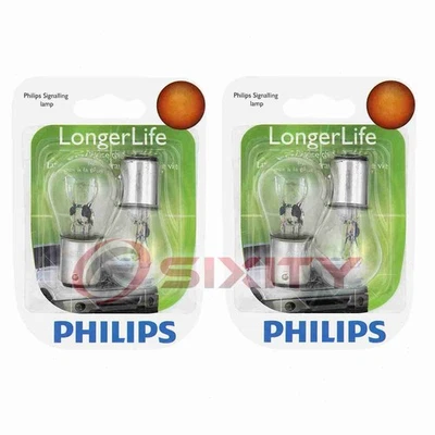 2 pc Philips Brake Light Bulbs for Edsel Bermuda Citation Corsair Pacer lw - Image 1 of 4