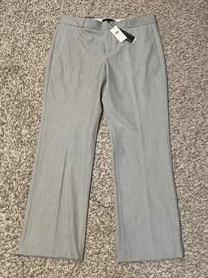 Nuevo con etiquetas Pantalón Banana Republic Gris Talla 10L Logan Pierna Recta Mujer Informal Foto 1 de 4