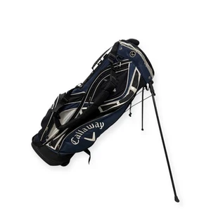 Callaway 7-Way Golf Bag Stand Carry With Strap & 6 Pockets - Black/Blue - Picture 1 of 8