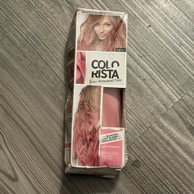 Color de cabello temporal semipermanente L'Oreal ColoRista rosa suave #300 Hc4 Foto 1 de 2