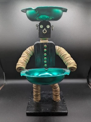 Figura de arte popular con tapa de botella de colección rara de los años 50 única Foto 1 de 4