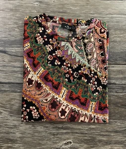 ETRO Floral Paisley Wool-Blend Top Women Sz S - Picture 1 of 8