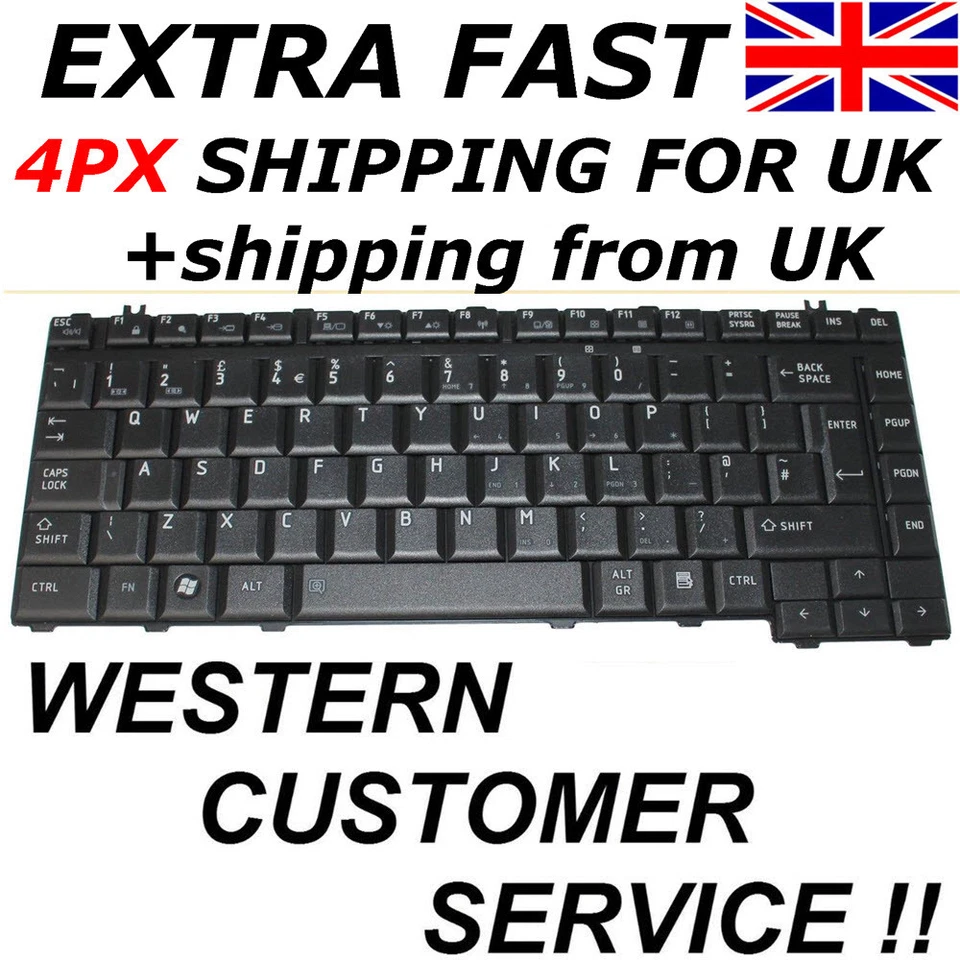 NUEVO UK Teclado Inglés para Toshiba Tecra A11 M11 S5 P5 Sin Palo de Punto Foto 1 de 1