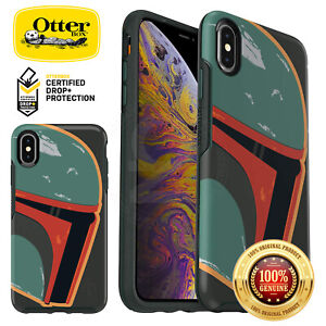 For Apple iPhone XS Max X Case OtterBox Symmetry Star Wars Bobba Fet Cover Skins