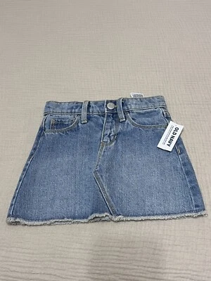 Old Navy Girls Size 3T High-Waisted Blue Jeans Skirt - Image 1 of 4