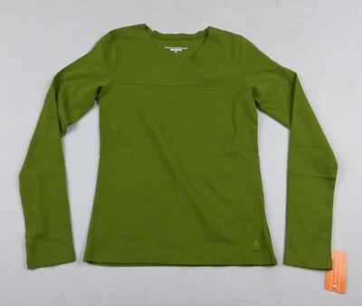 Camisa cruzada Royal Robbins para mujer XS cuello en V senderismo viaje montaña verde Foto 1 de 4