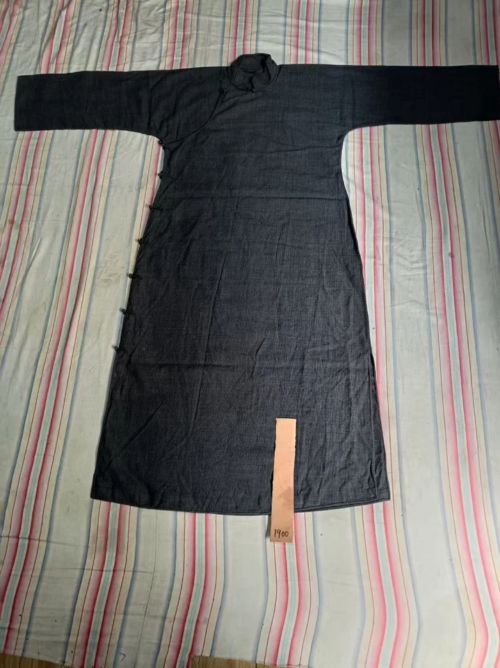 Старинный китайский шелковый халат династии Цин, винтажный вышитый костюм коллекционный - Изображение 1 из 4