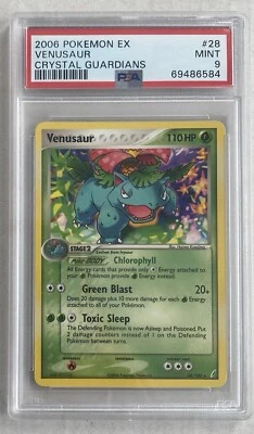 Pokemon EX Crystal Guardians Venusaur #28 Rare [PSA 9] - Image 1 of 2