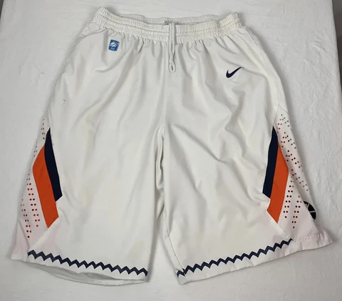 Nike Shorts NCAA Basketball Illinois Illini Authentic Team Logo Men’s Large Cover