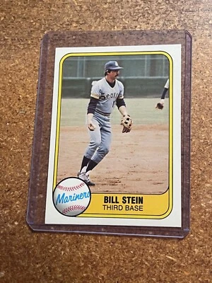 1981 Fleer Baseball # 605 Bill Stein - Image 1 of 4