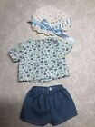 14" Artisan Outfit Little Darling/ Betsy McCall Doll Jean Shorts Shirt & Hat T76
