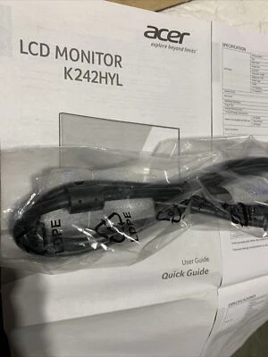 acer LCD monitor K242HYL VGA video connecting cord - Image 1 of 4